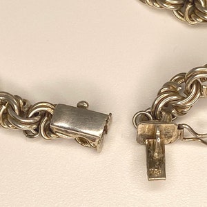 bracelet à breloques en argent vintage, Hugo Grün, 830 S, Danemark image 4