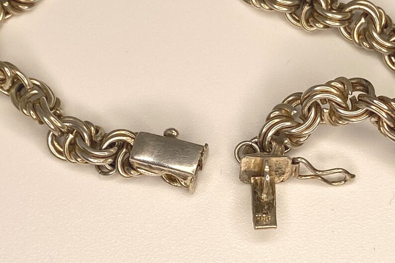 Vintage silver charm bracelet, Hugo Grün, 830 S, Denmark image 4