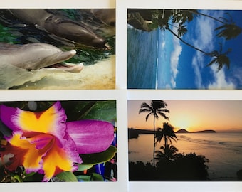 Hawaii photo greeting cards: Box of 6 (5 x 7" cards).