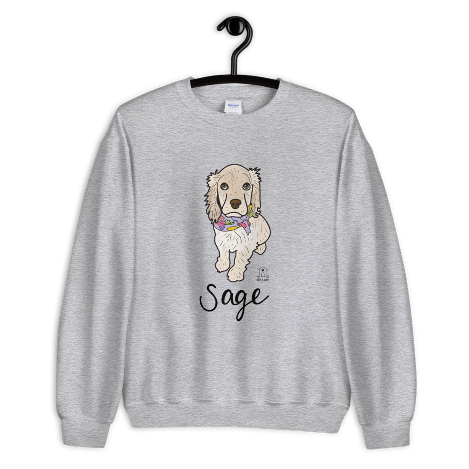 Custom Pet Sweatshirt Pet Portrait on Sweatshirt Dog Etsy