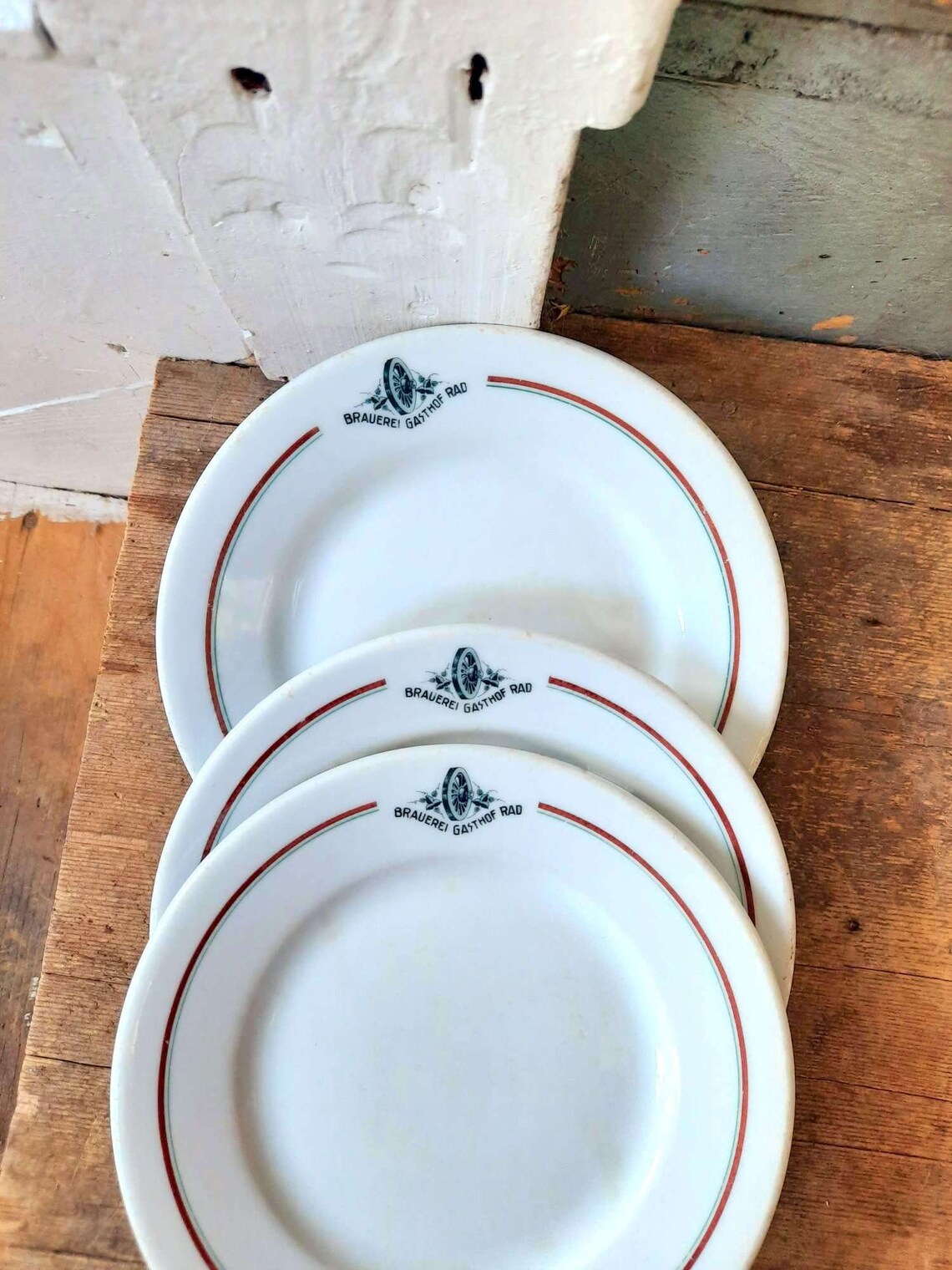 3 Vintage Plates Bauscher Weiden Bavaria German BRAUEREI Etsy