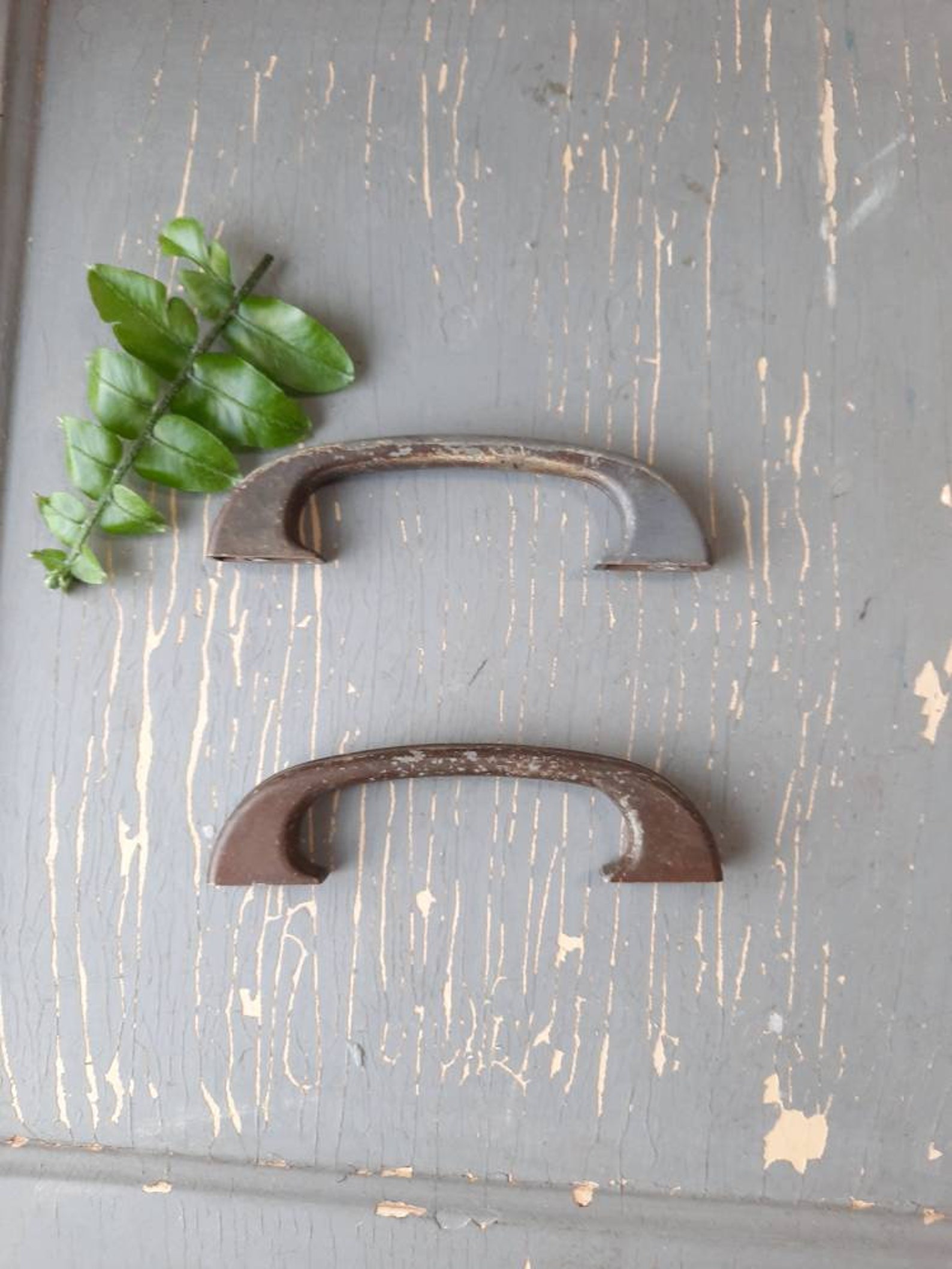 2 barra de manija de cajón tira de hardware vintage de | Etsy