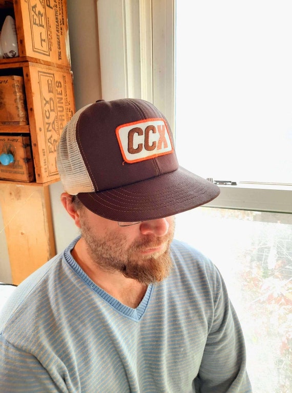 70s 80s Vintage Uniform Hat Men Cap CCX 