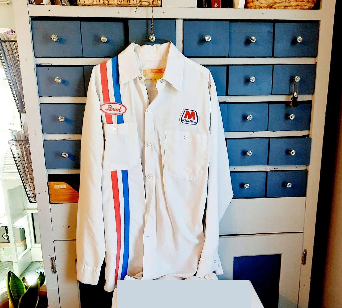vintage gas station work shirts