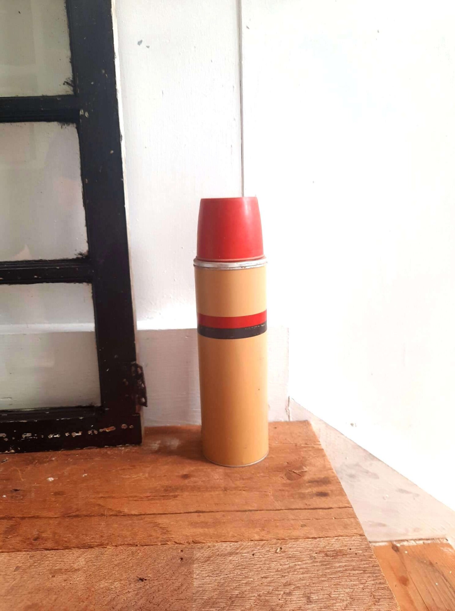 XL LARGE Thermos Quart Vintage Bottle B340A Red Polly Top Etsy