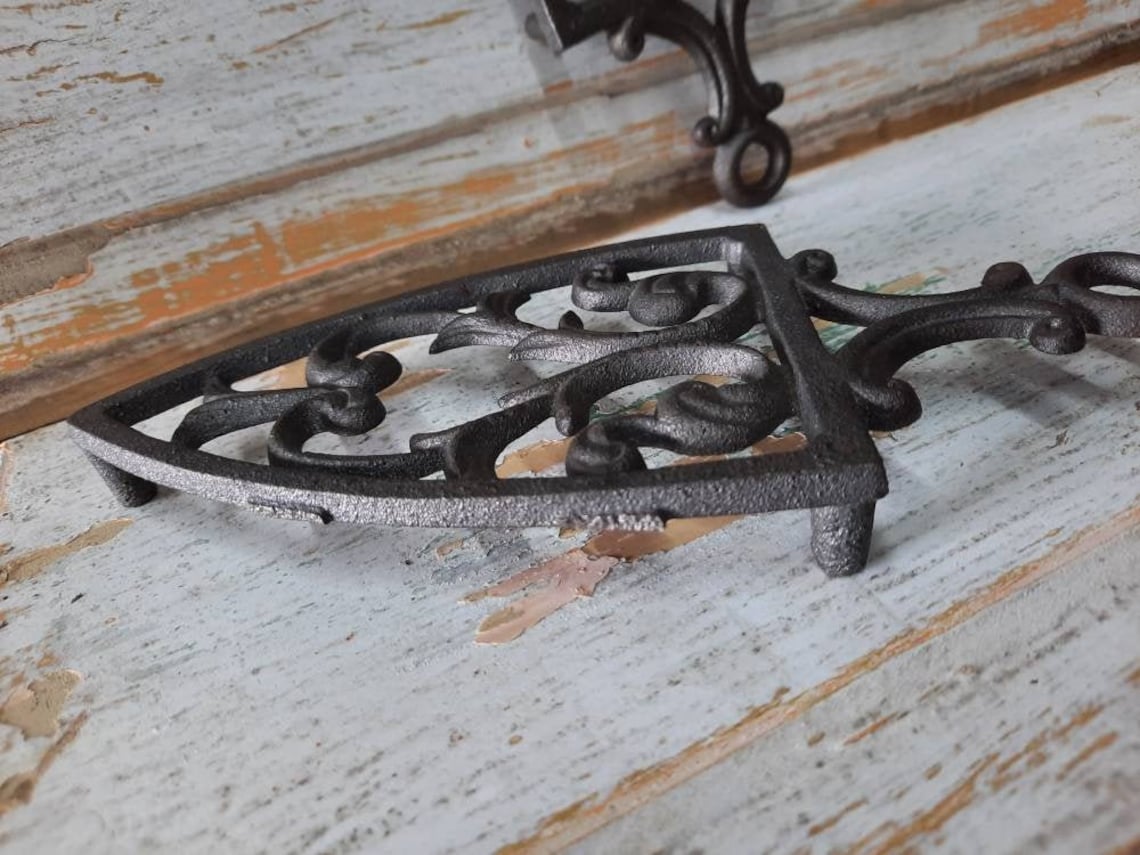 Antique Cast Iron Trivets for Hot Dishes Vintage Trivet Etsy