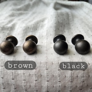 1 small round drawer pull vintage, 1 inch rounded ball shape