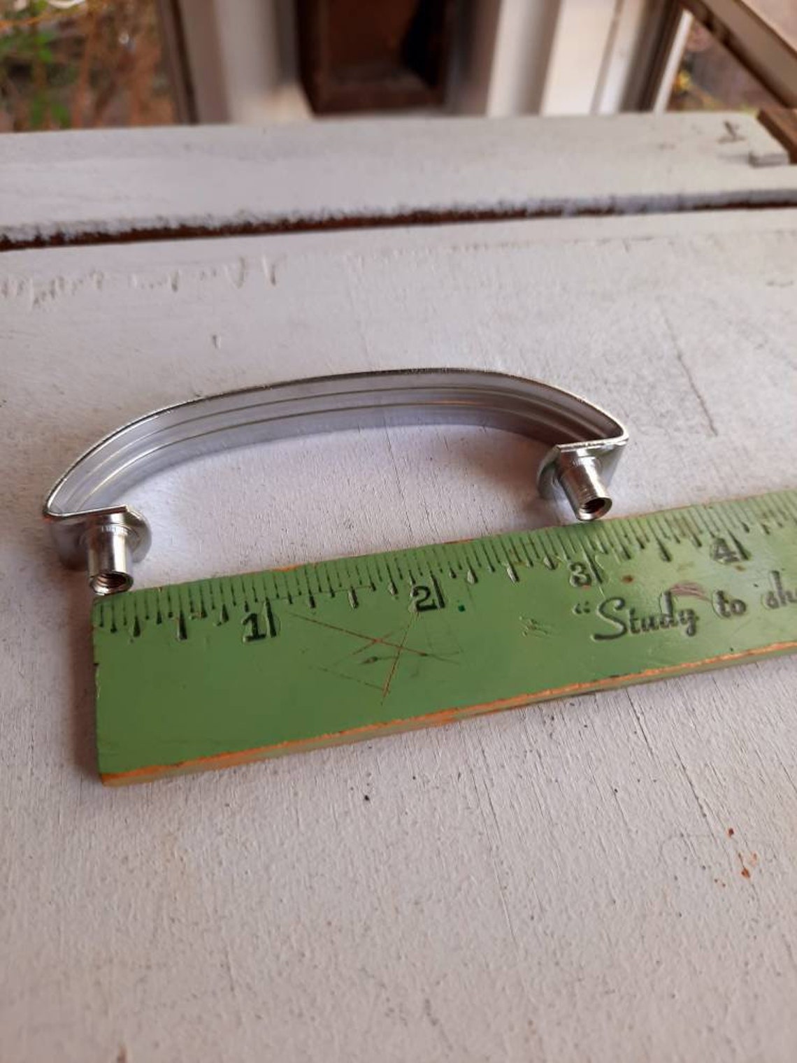 Vintage metal drawer pulls for office garage desk Etsy