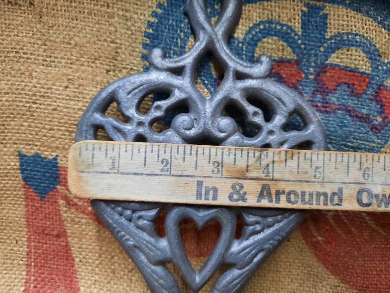 2 Antique Cast Iron Trivets for Hot Dishes Vintage Trivet Etsy