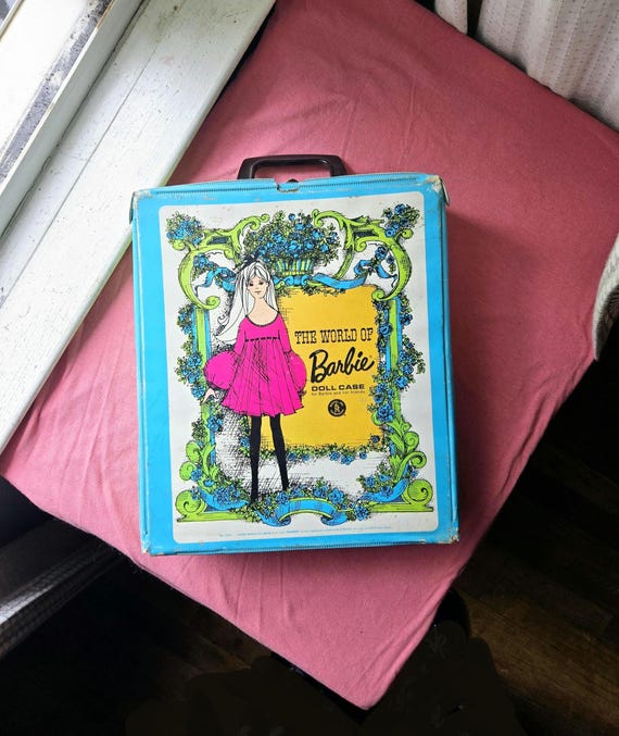 1968 Vintage Mattel Barbie Doll Teenage CASE Box Suitcase Carrier the World of Barbie Carrying Holder Retro 60s Skipper Teen No. 1002 Etsy