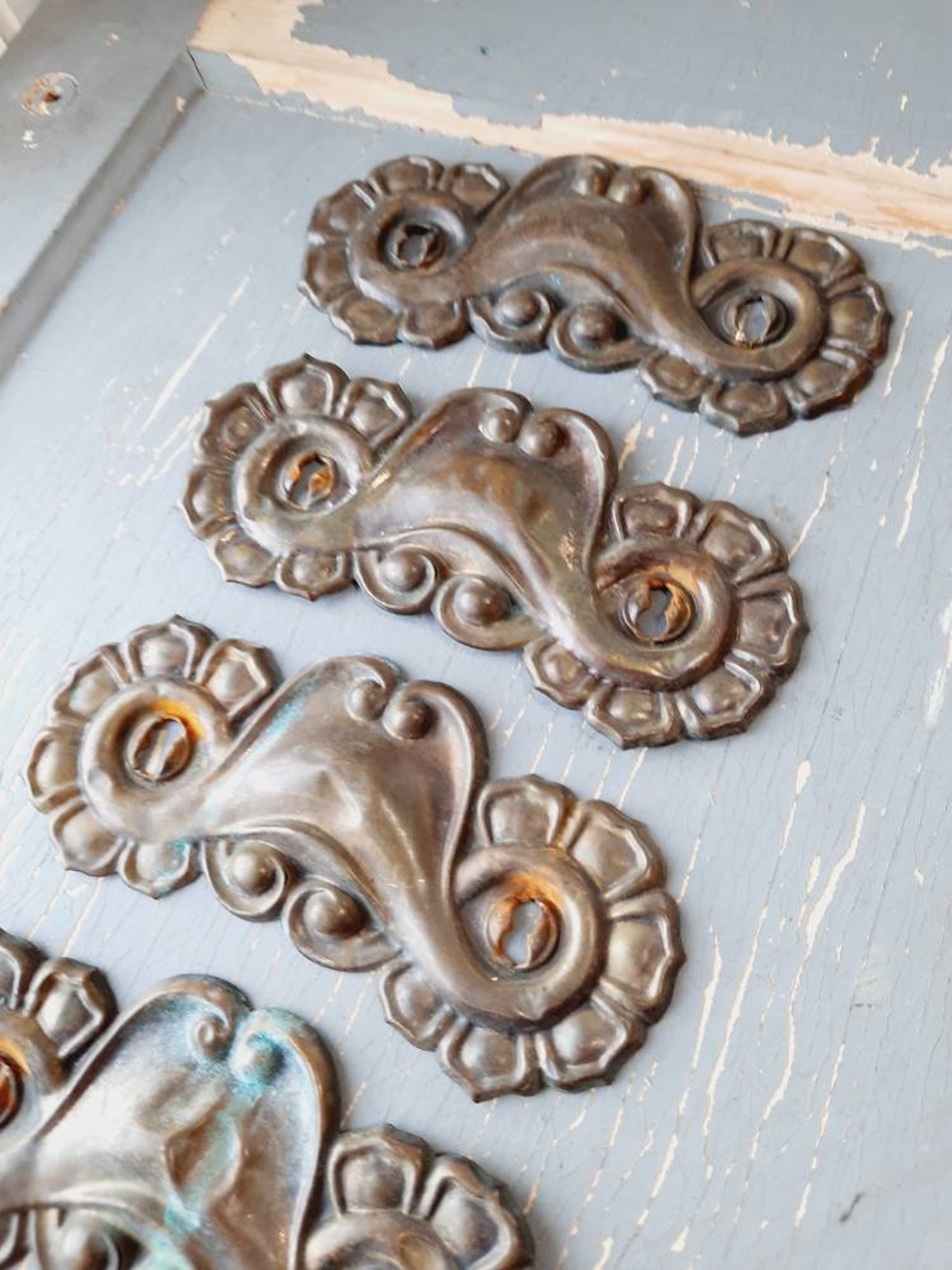 Vintage Backplates for Knobs furniture hardware Back plate Etsy