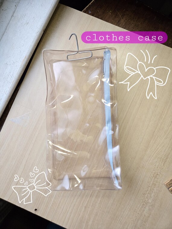1 Vintage Clear Vinyl Zipper Case Clothing Storage Holder for Clothes Barbie Doll Outfit Holder Zip up Container Etsy