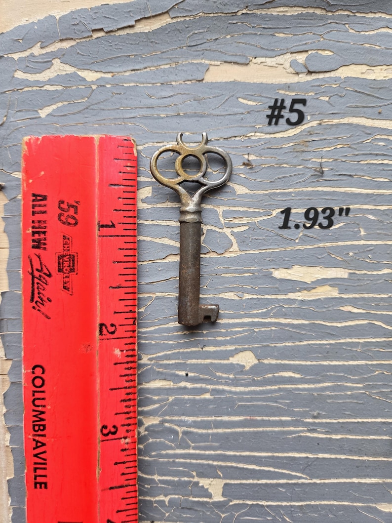 Tarnish Key Choose 1 Old Antique Skeleton Key, Unique Victorian Barrel, Rusty ...