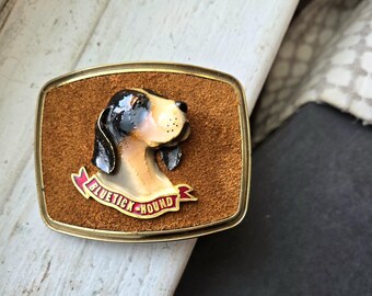 Beagle Hound Dog Vintage Belt Buckle - Etsy display picture 3