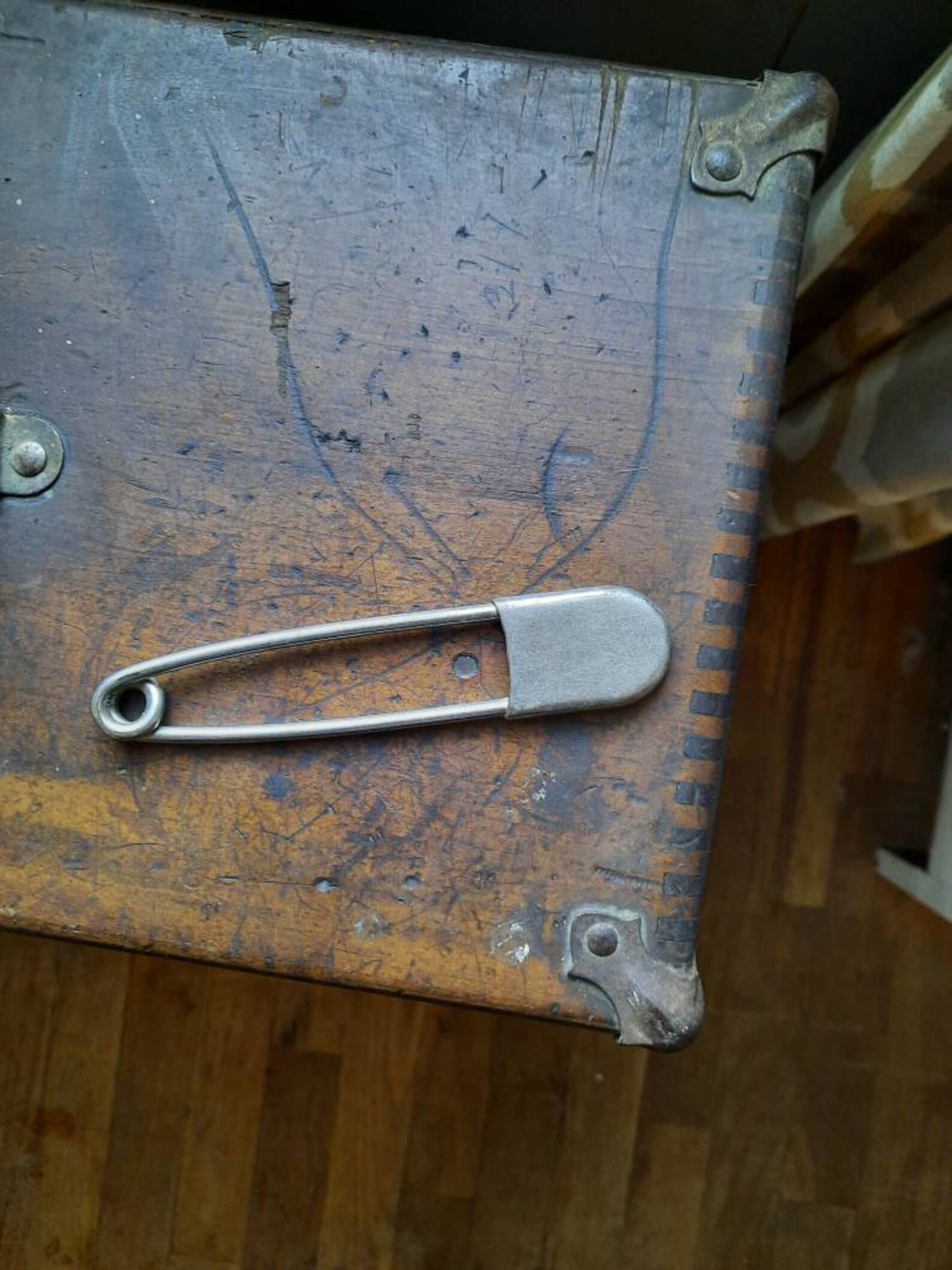 XL Safety Pin Vintage Extra Large silver tone metal pin Etsy