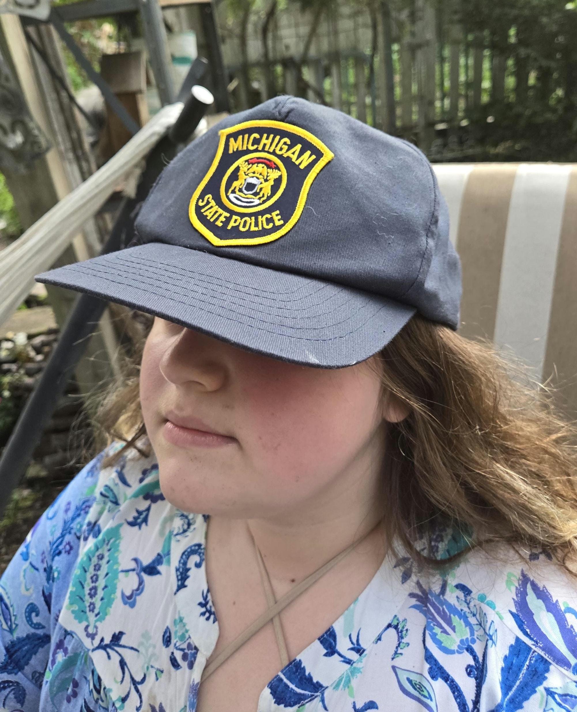 Michigan State Police Hat Badge - Vintage Uniform Hat Badge