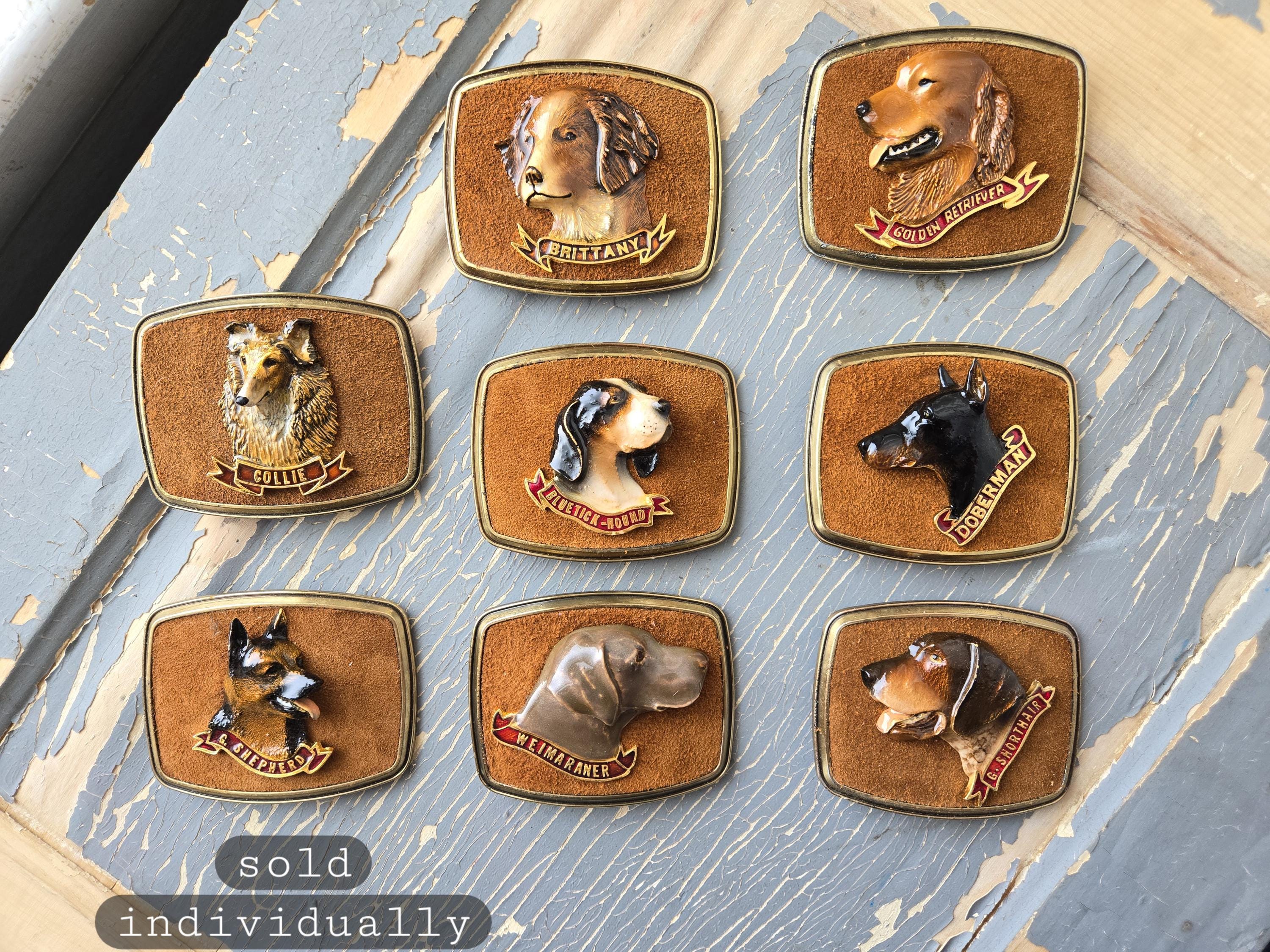 Dog Vintage Belt Buckle - Etsy