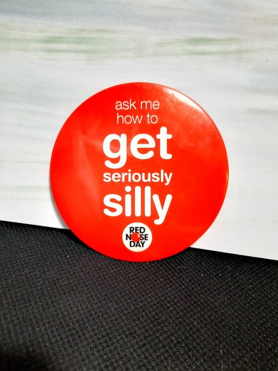 BIG PIN, large Funny Vintage button, ask me how to