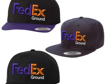 Custom Embroidery FedEx Ground Hat Classic Embroidered with Yupoong Snapback Cap Uniform