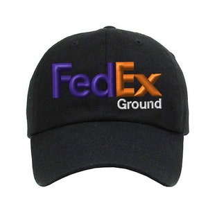 Benutzerdefinierte Stickerei FedEx Boden unstrukturiert Dad Hut gestickt gebogen Bill Baseball Strapback Cap Uniform