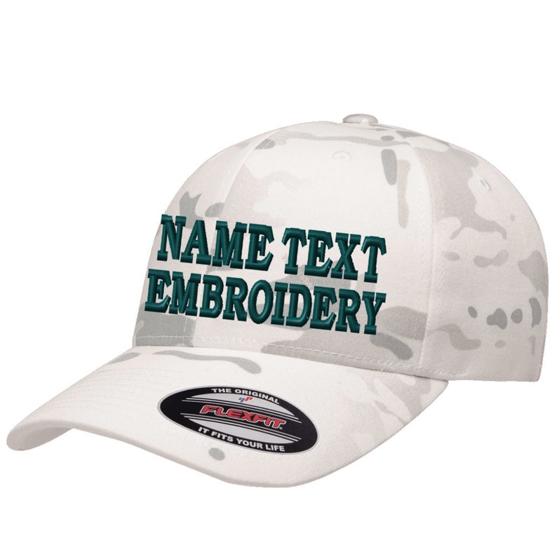 Custom Embroidery Fitted Hat Flexfit 6277 Wooly Combed Etsy