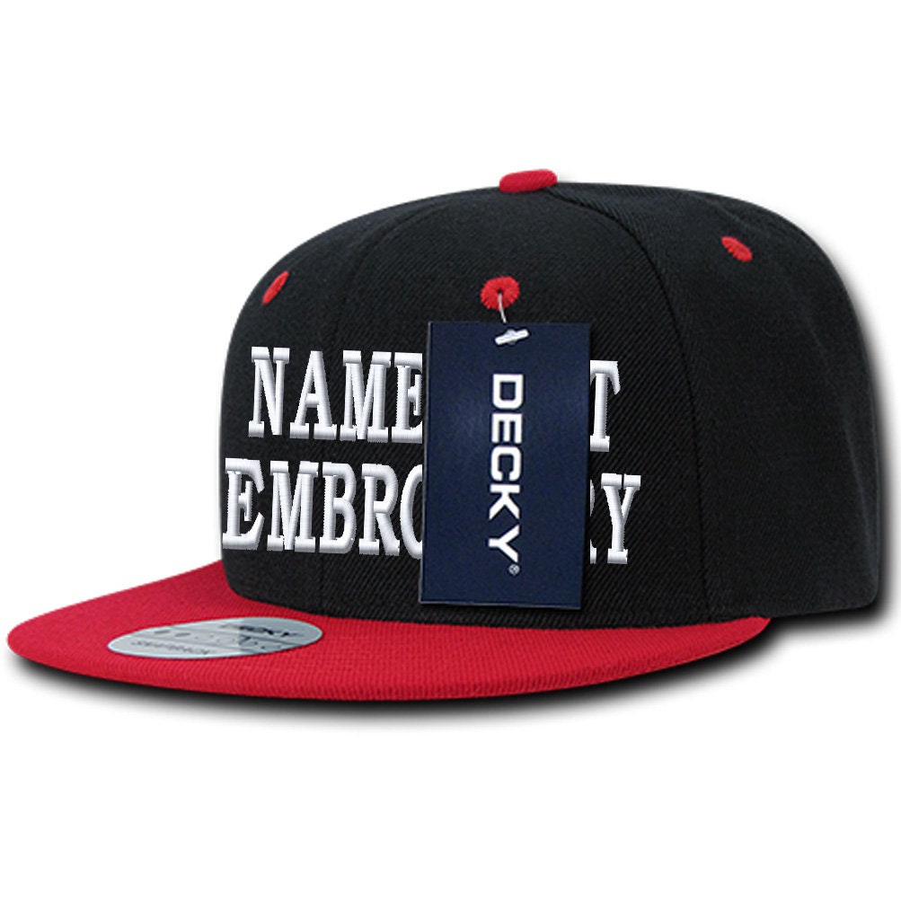 Custom STRAIGHT OUTTA "Your Text Here" Baseball Snapback Hat CUSTOMIZED Red Custom STRAIGHT OUTTA "Your Text Here" Baseball Snapback Hat CUSTOMIZED Red