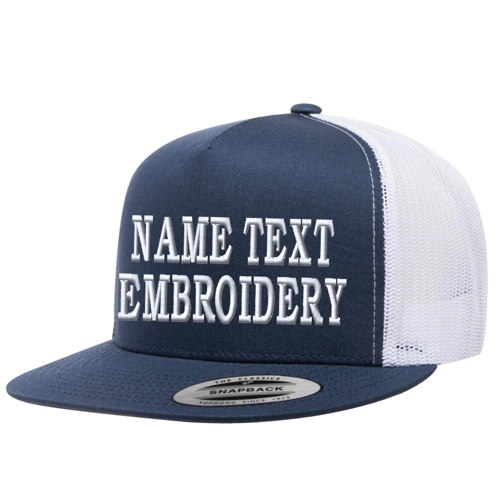 CUSTOM EMBROIDERY Personalized Customized Flat Bill Yupoong 2 Tone Snapback CUSTOM EMBROIDERY Personalized Customized Flat Bill Yupoong 2 Tone Snapback