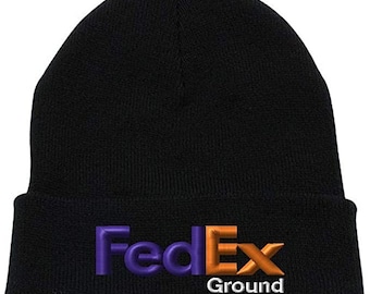 Custom Embroidered FedEx Ground Knit Beanie