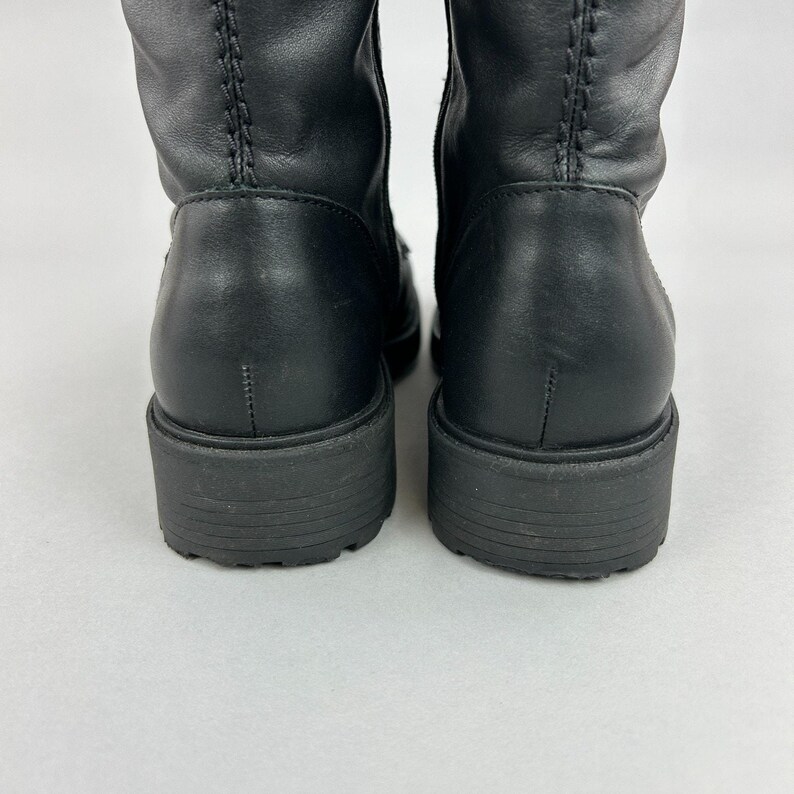Clarks Boots Size UK4 Wide Orinoco Style 2 Black Lace Zip Military Combat Bootie image 6