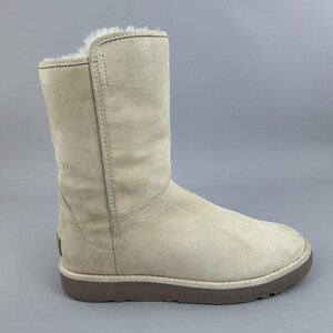 UGG Australia Abree Short II 1016589 Suede Zip Up Sheepskin Bootie Boots UK6.5