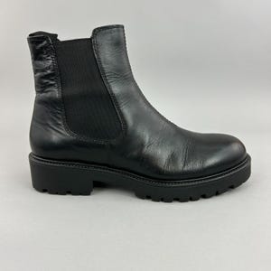 Vagabond Boots Size EU37 UK4 Black Leather Pull On Chelsea Smart Dress Bootie