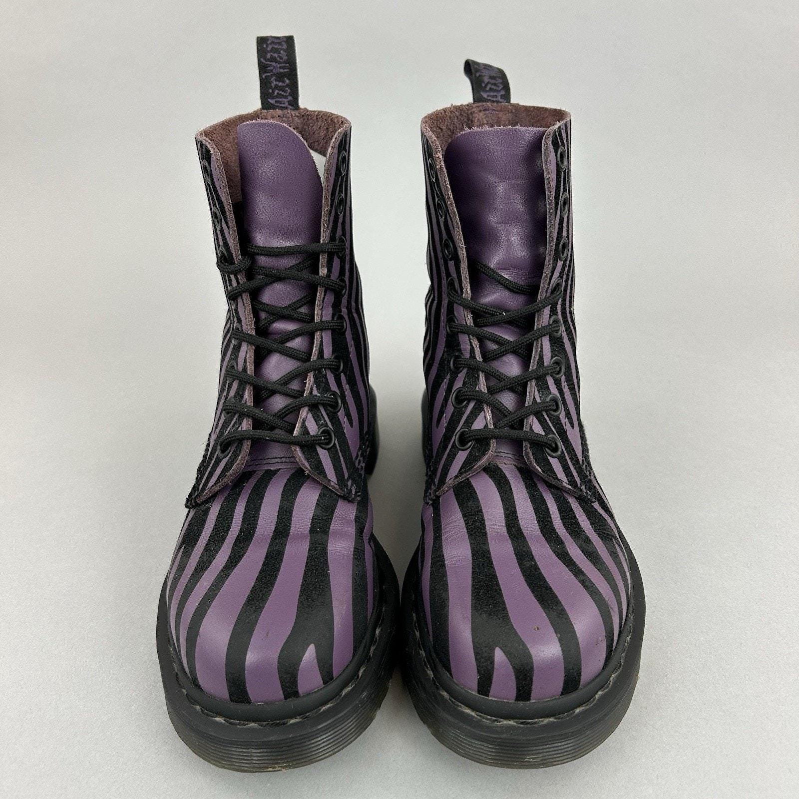 Dr. Martens Vintage Made in England Classic Pascal Boots in RARE Deep Purple! One of my Dr Martens Customs @drmartenslatam main image 4