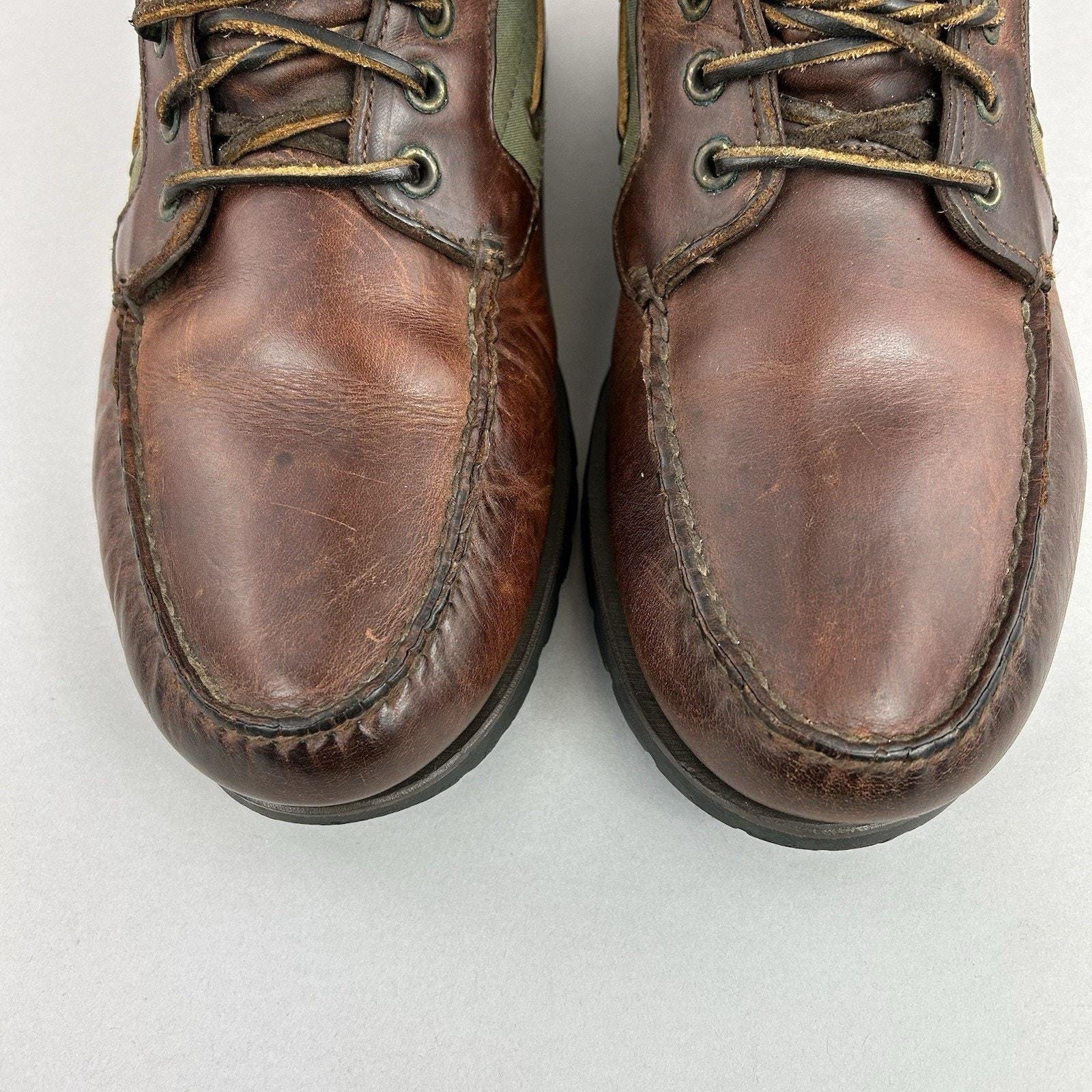 Timberland Gore-tex Brown Leather Canvas Vintage Chukka 