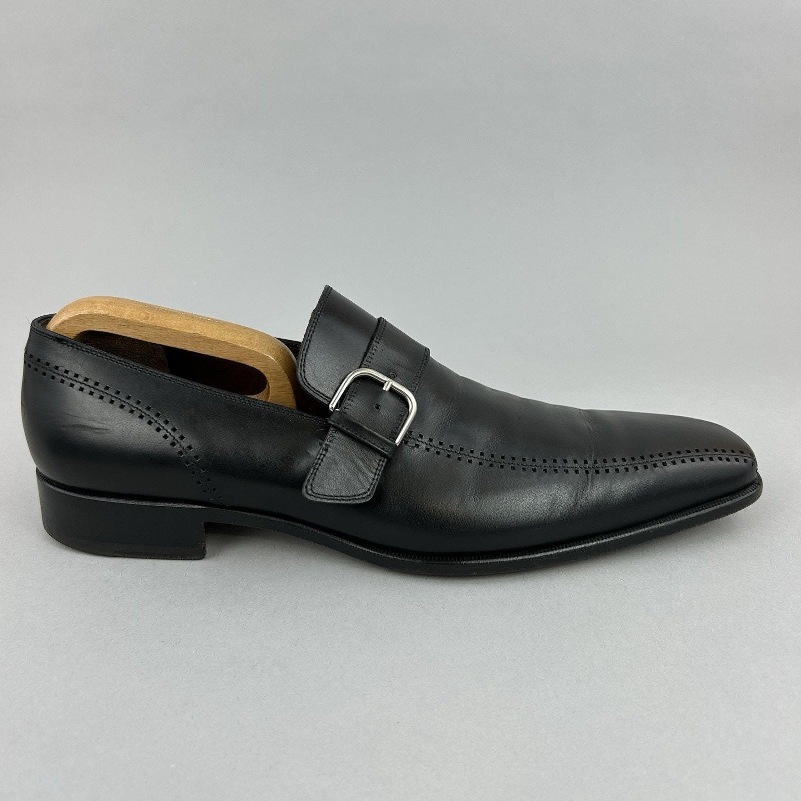 Fratelli Rossetti Black Leather Monk Strap Classic Formal  display picture 1