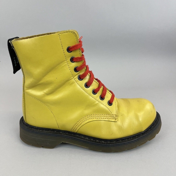 Solovair Mustard Leather 8-Eyelet Doc Dr Martens Chukka Steel Toe Boots 38 UK5 Made England
