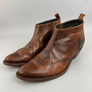 Golden Goose Boots Size EU41 UK8 Deluxe Brown Cowboy Western Chelsea Boho Bootie image 13