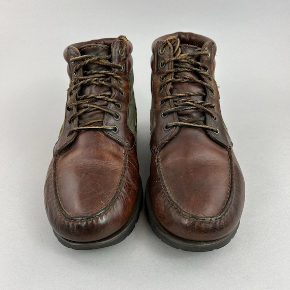 Timberland Gore-tex Brown Leather Canvas Vintage Chukka  display picture 3