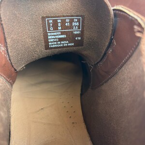 Clarks Glaston Mellanbruna Läder Chukka Läder Lätta Klackstövlar Storlek EU41 UK7 bild 11