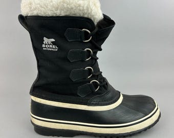 Sorel-laarzen Damesmaat UK6.5 Zwart Waterdicht Sneeuw Winter Warm Wandelen Wandelen