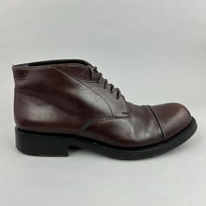 Prada Brown Leather Chukka Lace up Vintage Cap Toe Dealer  display picture 1