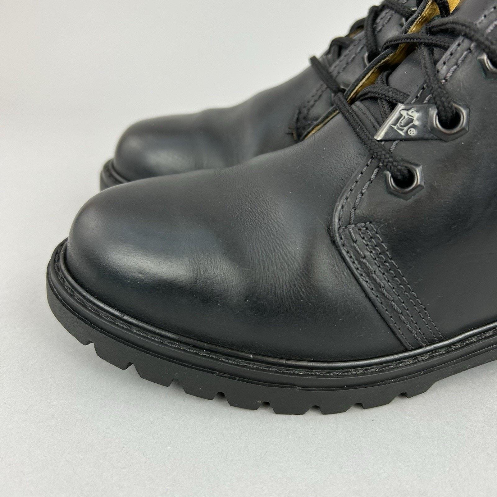 Panama Jack Bota Black Leather Ankle Chukka Walking Hiker  display picture 3