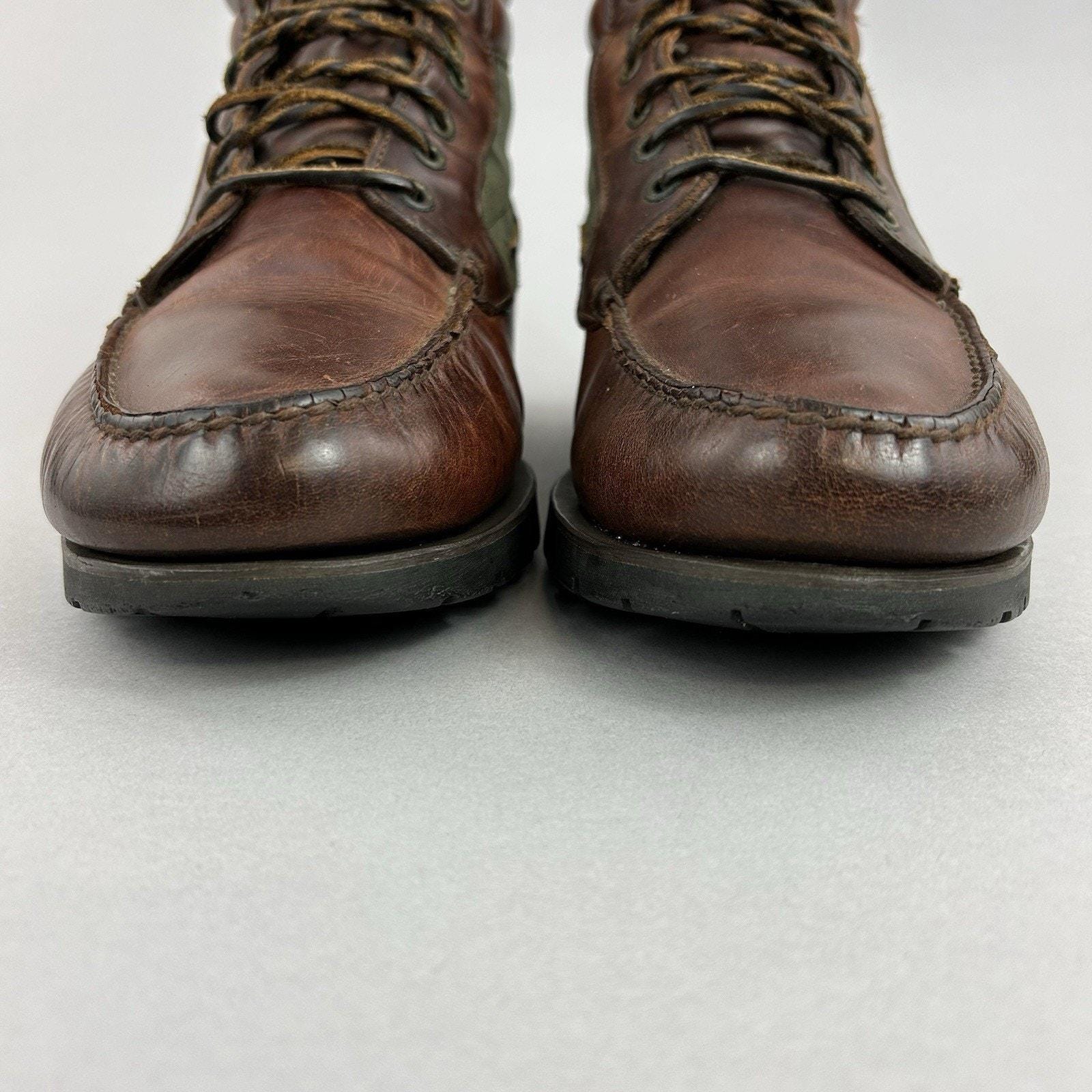 Timberland Gore-tex Brown Leather Canvas Vintage Chukka Rugged