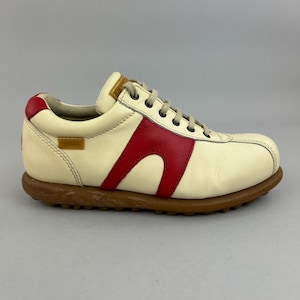 Camper Shoes Size EU36 UK3 Pelotas Ariel Cream Leather Bowling Sneaker Trainers image 1