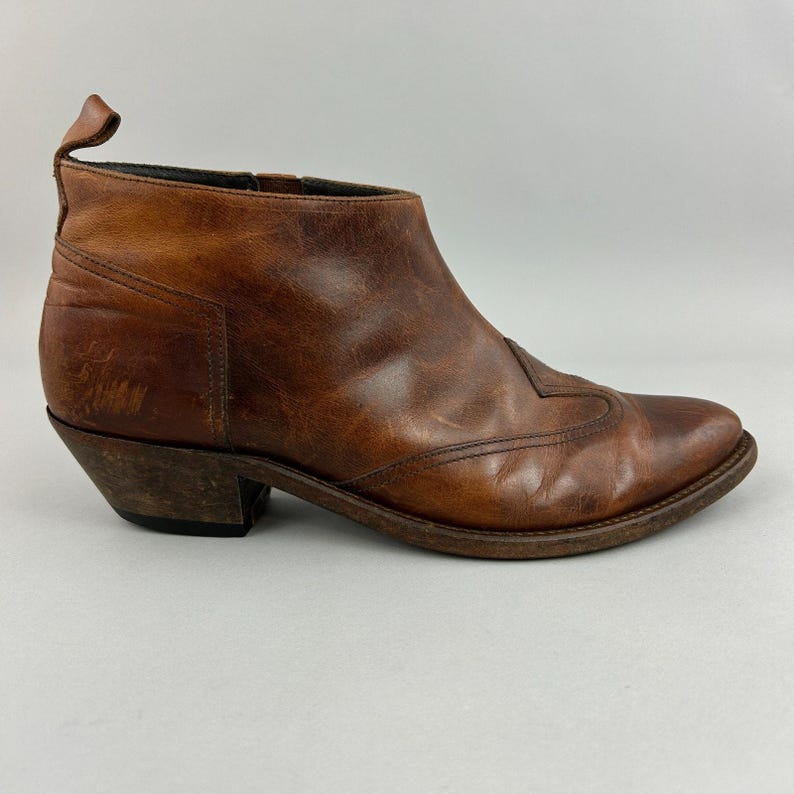 Golden Goose Boots Size EU41 UK8 Deluxe Brown Cowboy Western Chelsea Boho Bootie image 1