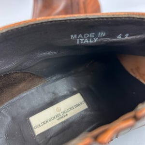 Golden Goose Boots Size EU41 UK8 Deluxe Brown Cowboy Western Chelsea Boho Bootie image 14