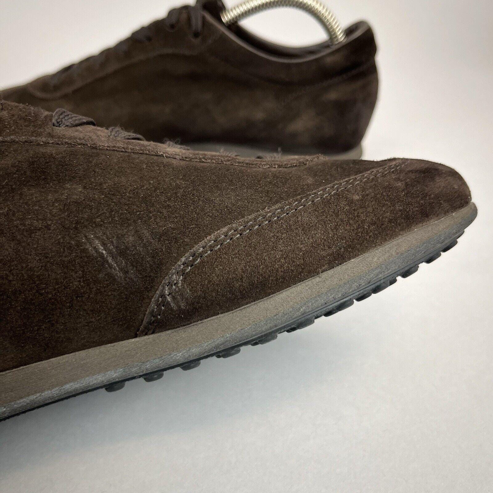 Tod\'s Brown Suede Lace Up Low Top Sneakers Men\'s Size 7.5 US 8.5 TOD main image 3