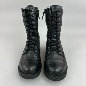 Clarks Boots Size UK4 Wide Orinoco Style 2 Black Lace Zip Military Combat Bootie image 2