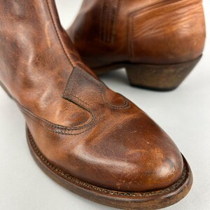 Golden Goose Boots Size EU41 UK8 Deluxe Brown Cowboy Western Chelsea Boho Bootie image 12