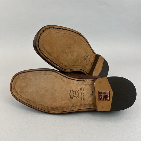 Sandro Rosetti Brown Leather Slip on Vintage Penny Loafers  display picture 1