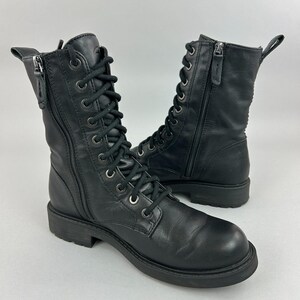 Clarks Boots Size UK4 Wide Orinoco Style 2 Black Lace Zip Military Combat Bootie image 10